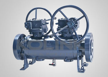 API 6D DBB বল ভালভ ডাবল ব্লক ও ব্লিড ফ্ল্যাঞ্জযুক্ত ট্রুনিয়ন মাউন্টেড