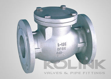 JIS ফ্ল্যাঞ্জযুক্ত সুইং চেক ভালভ CF8 CF8M SCS13A SCS14A